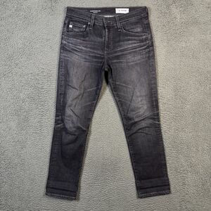 AG Adriano Goldschmied Jeans Womens 26R Black Ex Boyfriend Slouchy Slim Stretch